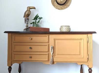 Small Vintage Sideboard Spiced-up with Dixie Bell’s Pumpkin Spice